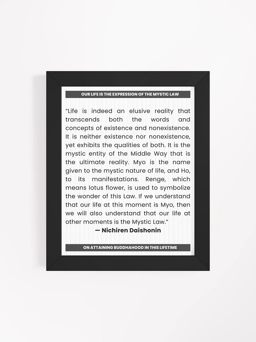 Nichiren Daishonin Quote on Mystic Law product image (4)