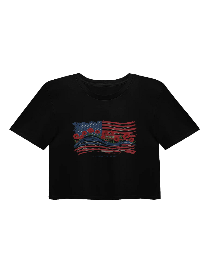 Poppies & Stripes Crop Top product image (2)