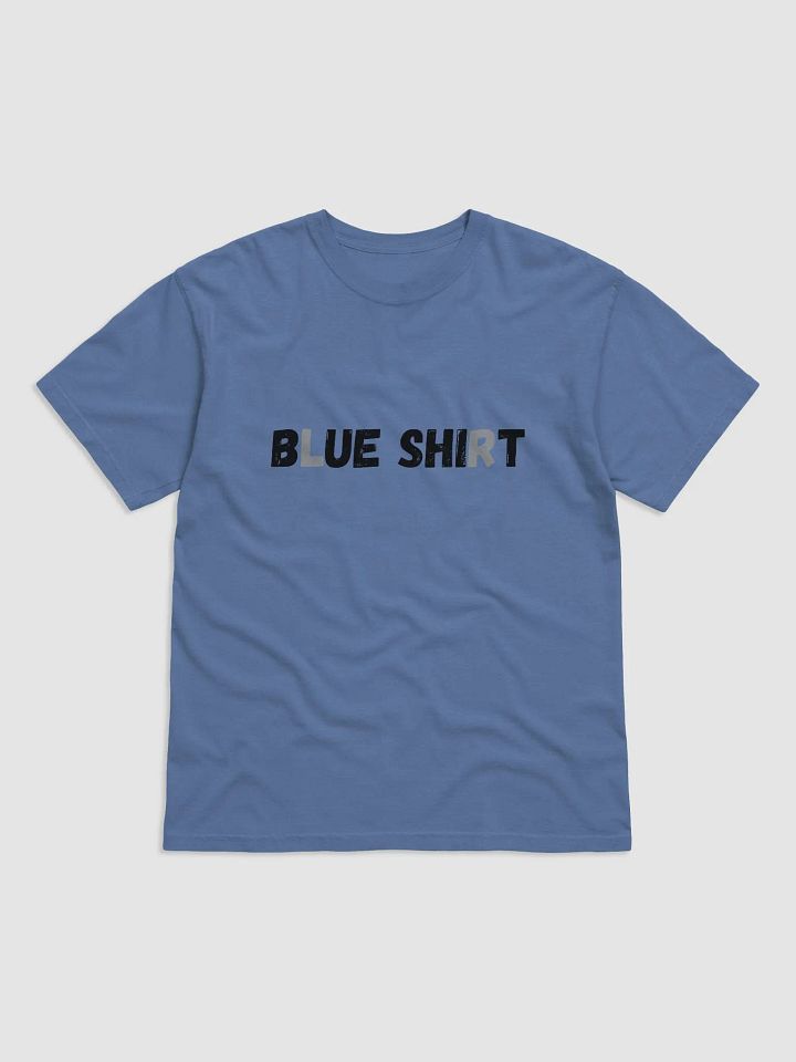 Blue Shirt Unisex Garment Dyed Heavyweight Cotton T-Shirt product image (1)