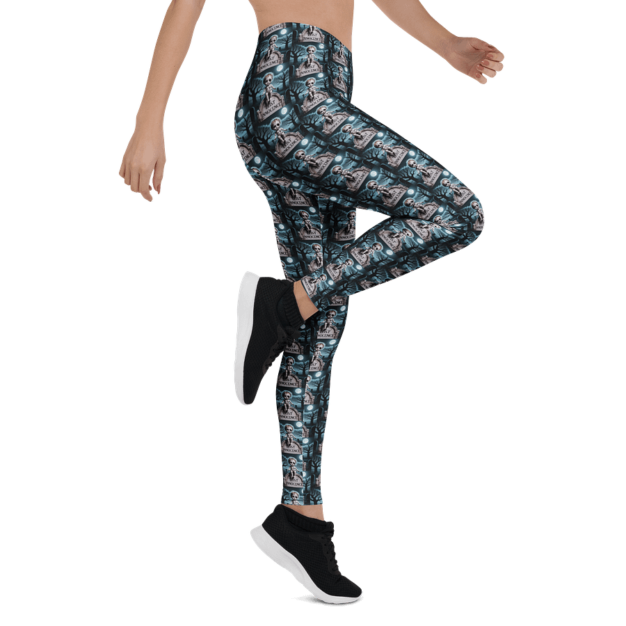 Midnight Veil Designs Rest in Innocence Gothic Fantasy Women's All-Over Print Leggings (XS-XL) product image (7)