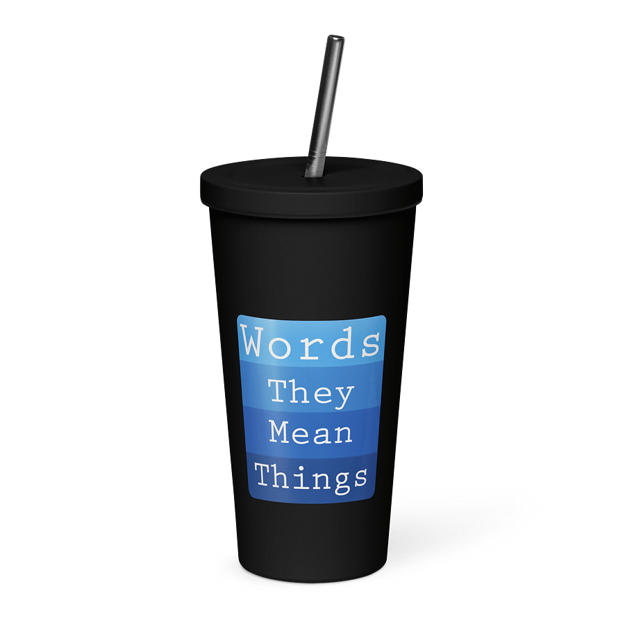 Words - They Mean Things Insulated Tumbler w/Straw product image (4)