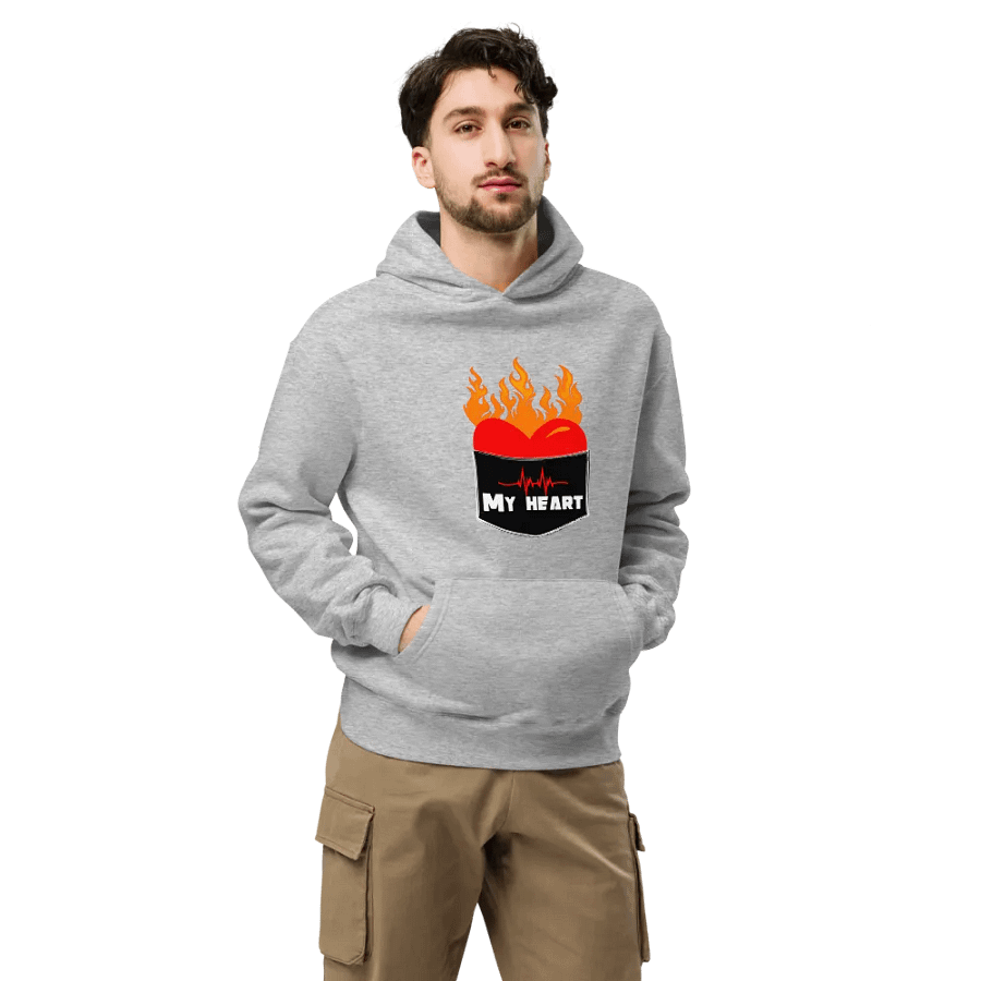My heart on fire for your love unisex hoodie product image (10)
