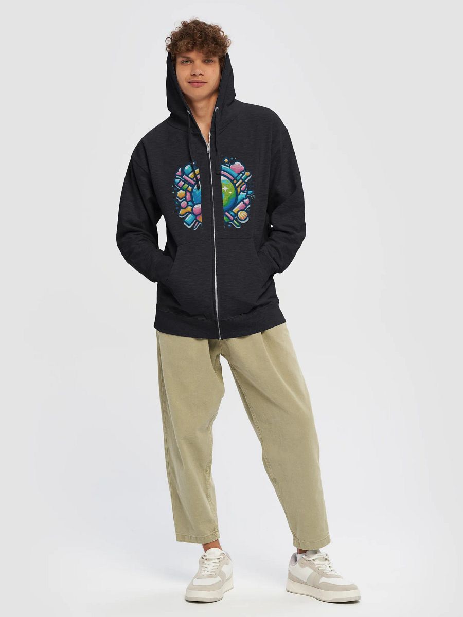 Whimsical Planet Zip-Up Hoodie product image (25)