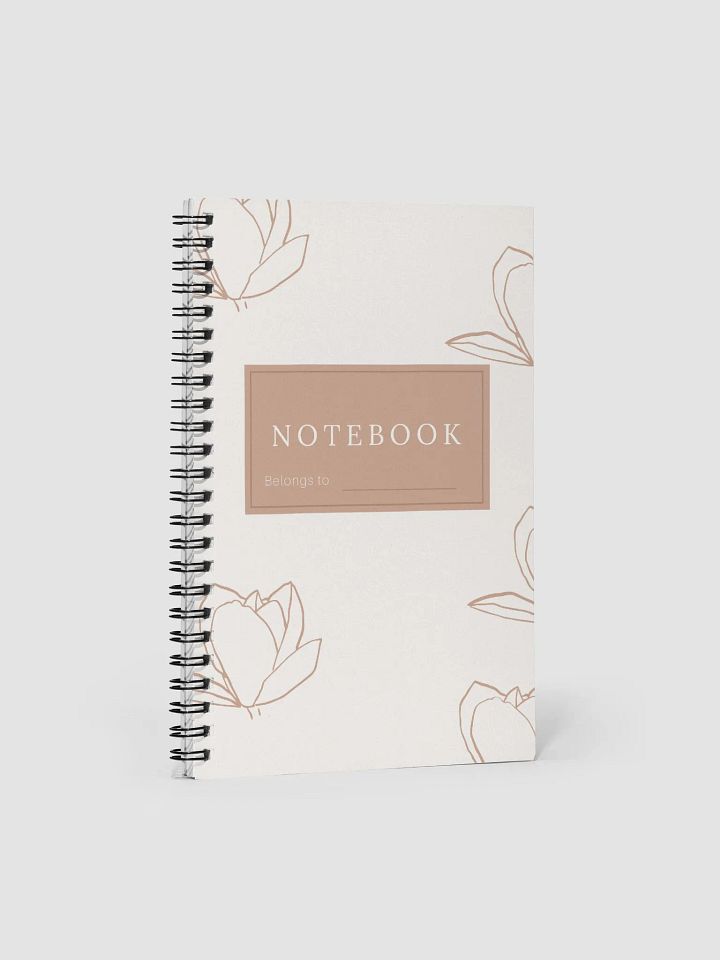 Neutral Pink Floral Notebook product image (1)
