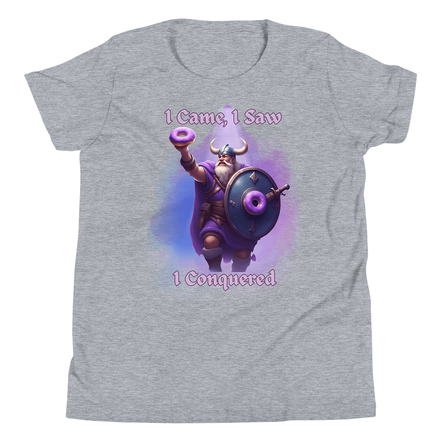 Viking Donut Conqueror Youth T-Shirt product image (49)