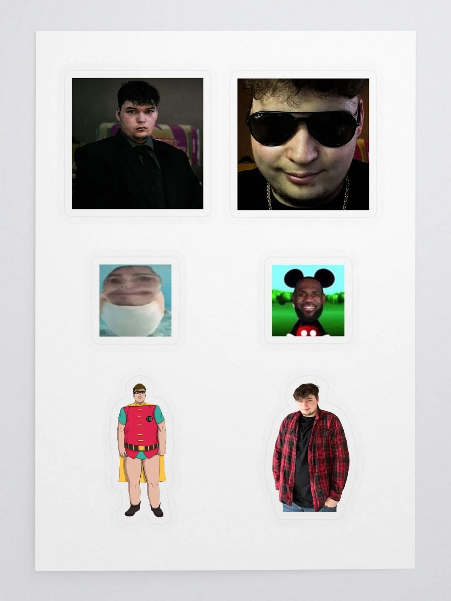 BIGman emote sticker sheet product image (3)