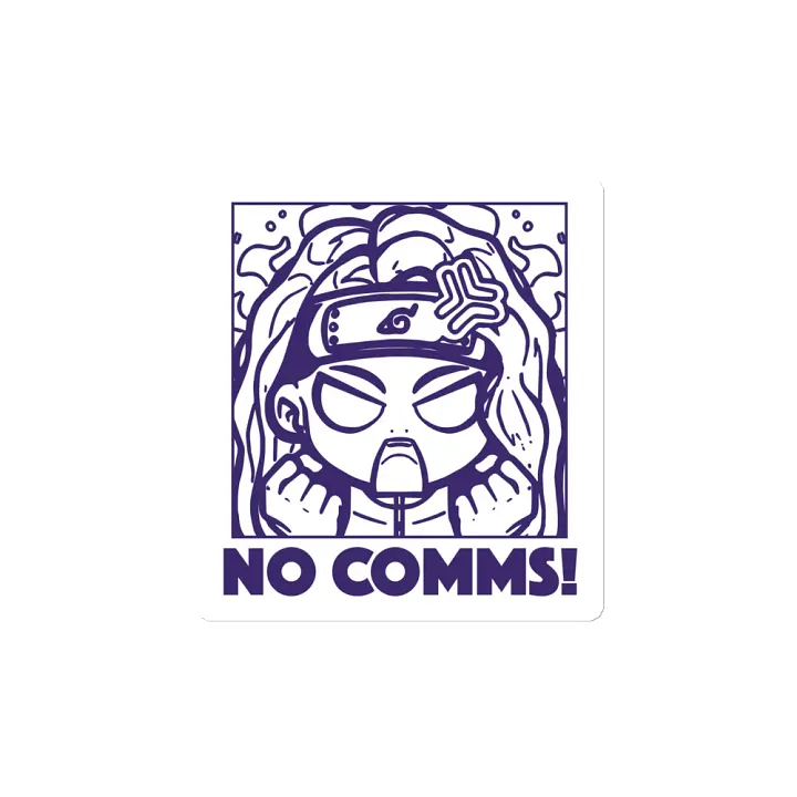 "NO COMMS!" Emote Magnet product image (2)