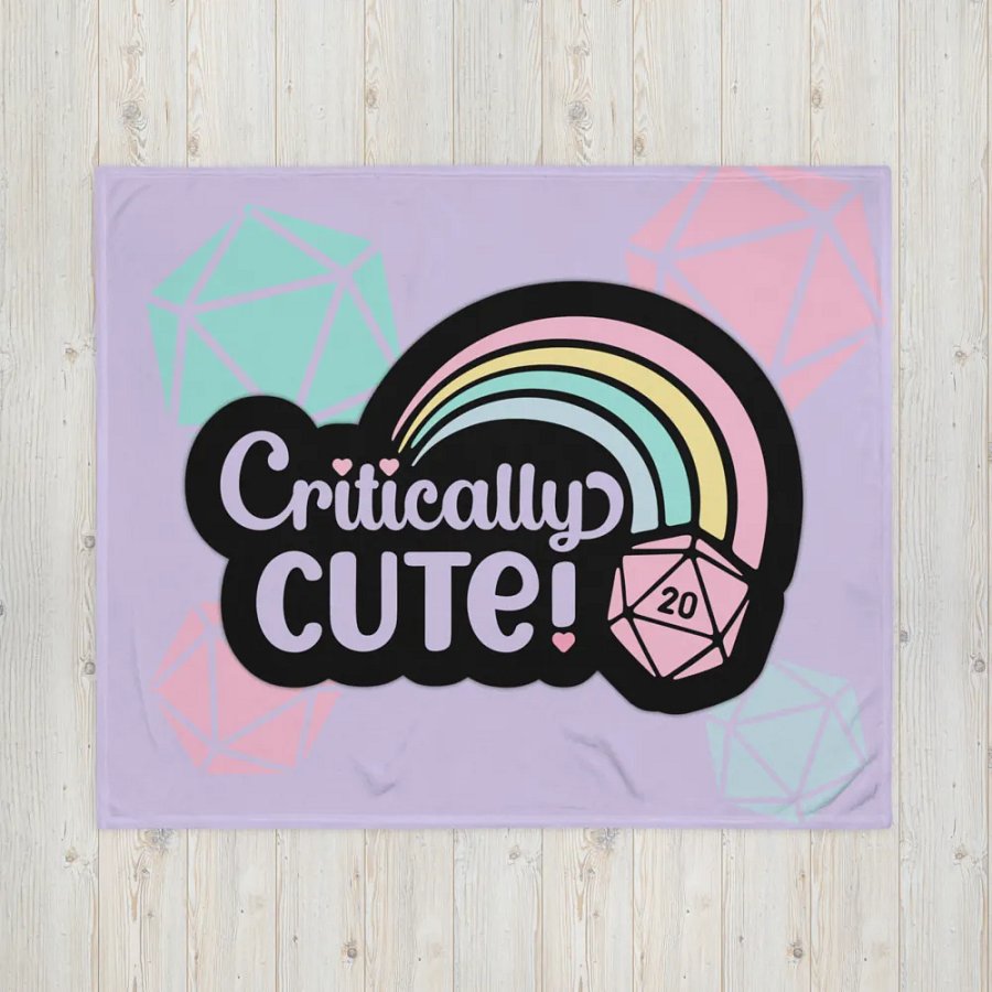 Critically Cute Throw Blanket product image (1)