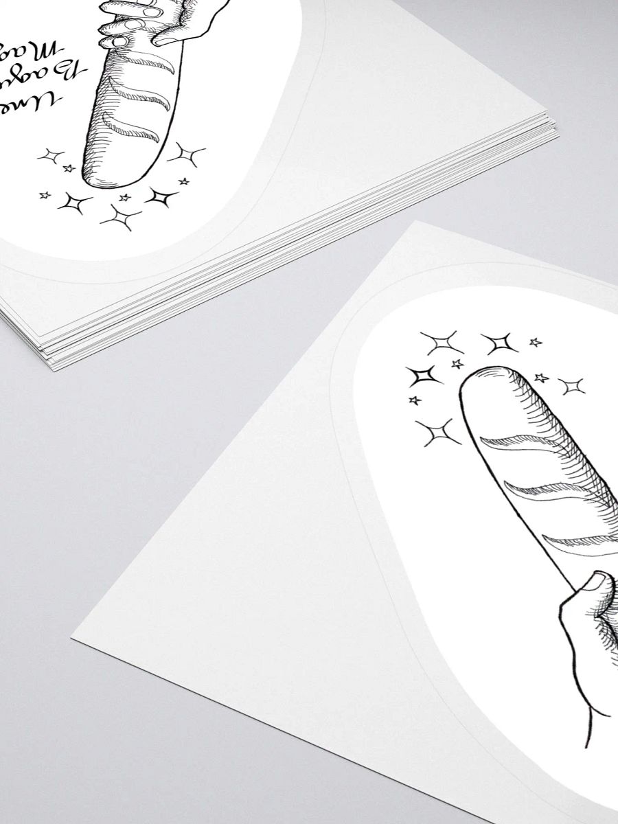 Punny Baguette Sticker product image (11)