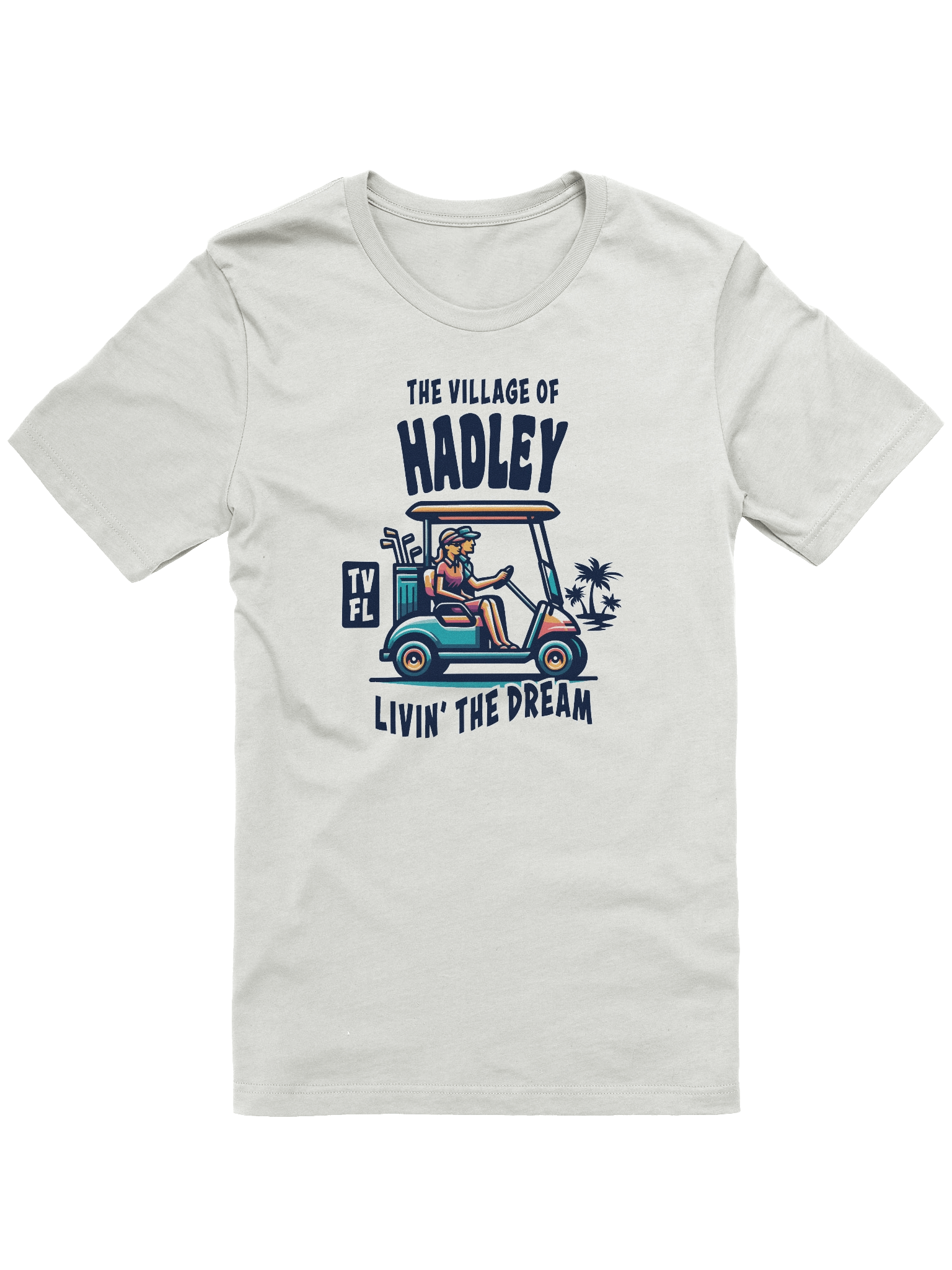 The Village of Hadley TV FL Golf Cart Design T-Shirt product image (3)