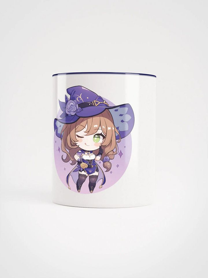 Lisa Genshin Impact Ceramic Mug – Dark Blue Handle & Interior product image (1)