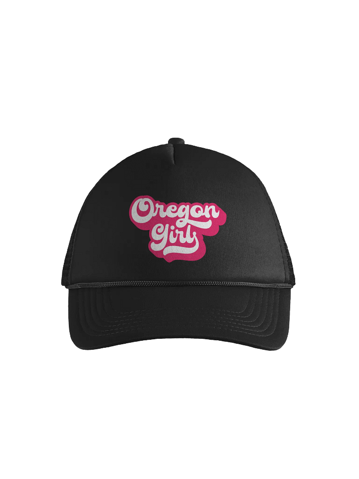 Oregon Girl with Swashes Foam Trucker Hat product image (1)