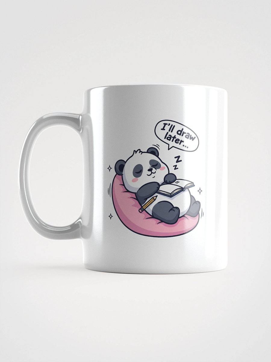 Procrastination Panda White Glossy Mug product image (1)