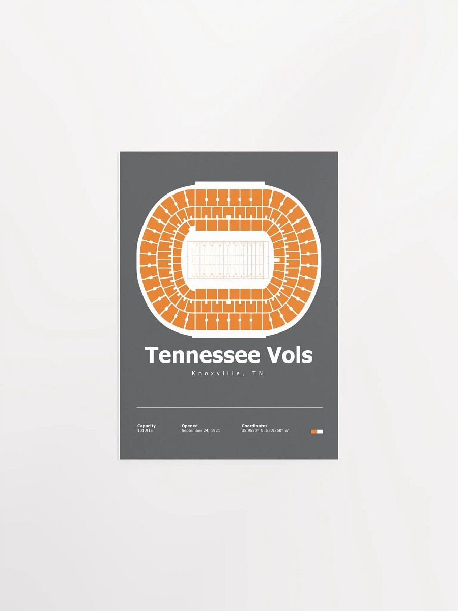 Tennessee Vols Stadium Layout Poster product image (3)