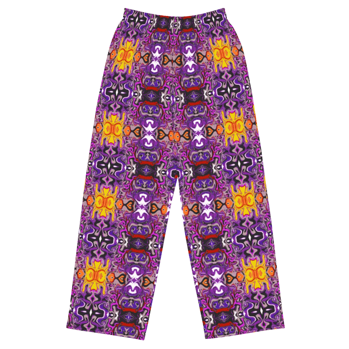 Purple Kaleidoscopic Dream Unisex Wide-Leg Pants product image (2)