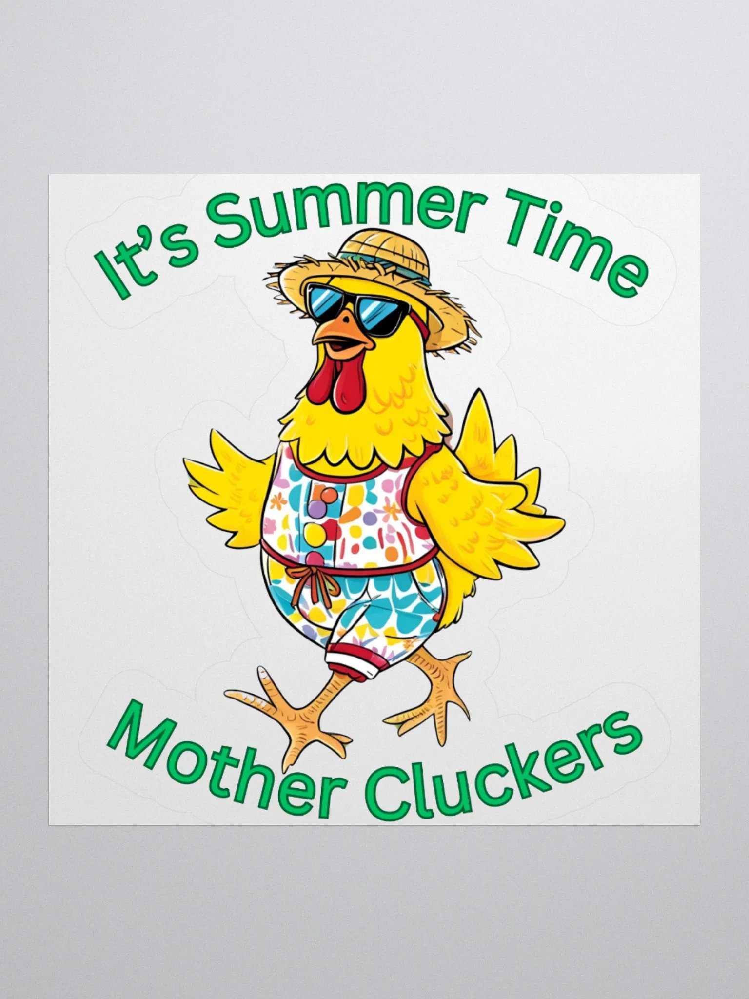 Summer Clucker Kiss Cut Stickers product image (2)