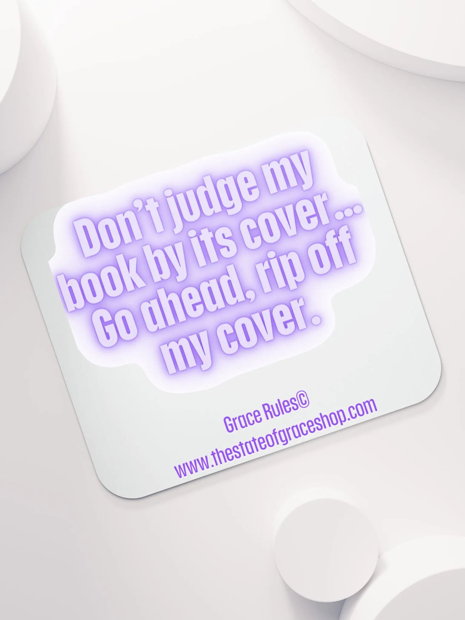 FUNNY DESK MATS 4 U “Don’t judge a book by its cover. Go ahead. Rip off my cover.” product image (7)
