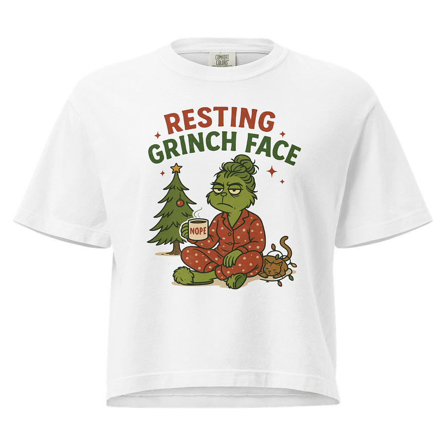 Resting Grinch Face Boxy Tee product image (1)
