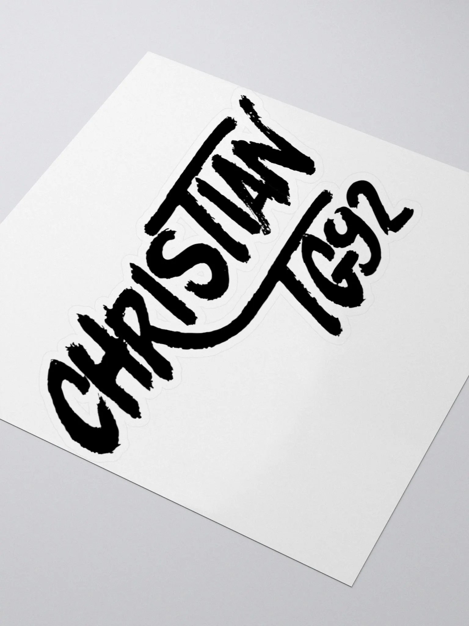 ChristianTG92 (Black Logo) Stickers product image (3)
