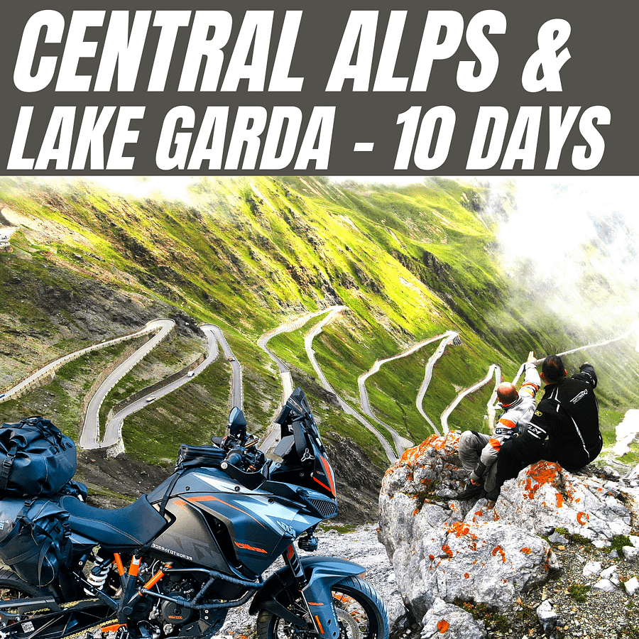 CENTRAL ALPS & LAKE GARDA, 8 Days, 3400 km, 60 Passes, Tour Book & GPX Data product image (1)