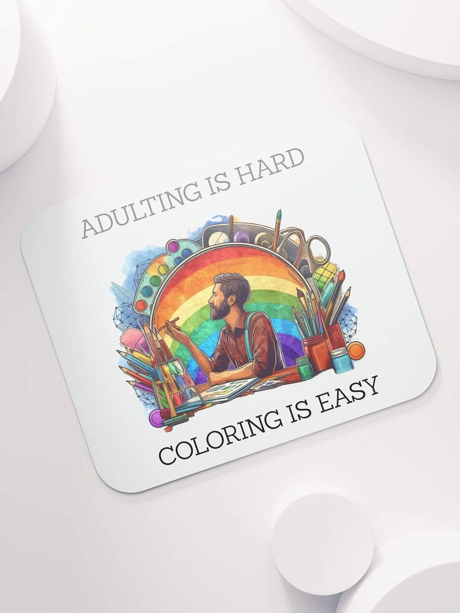 'ADULTING IS HARD' Mouse Pad product image (7)