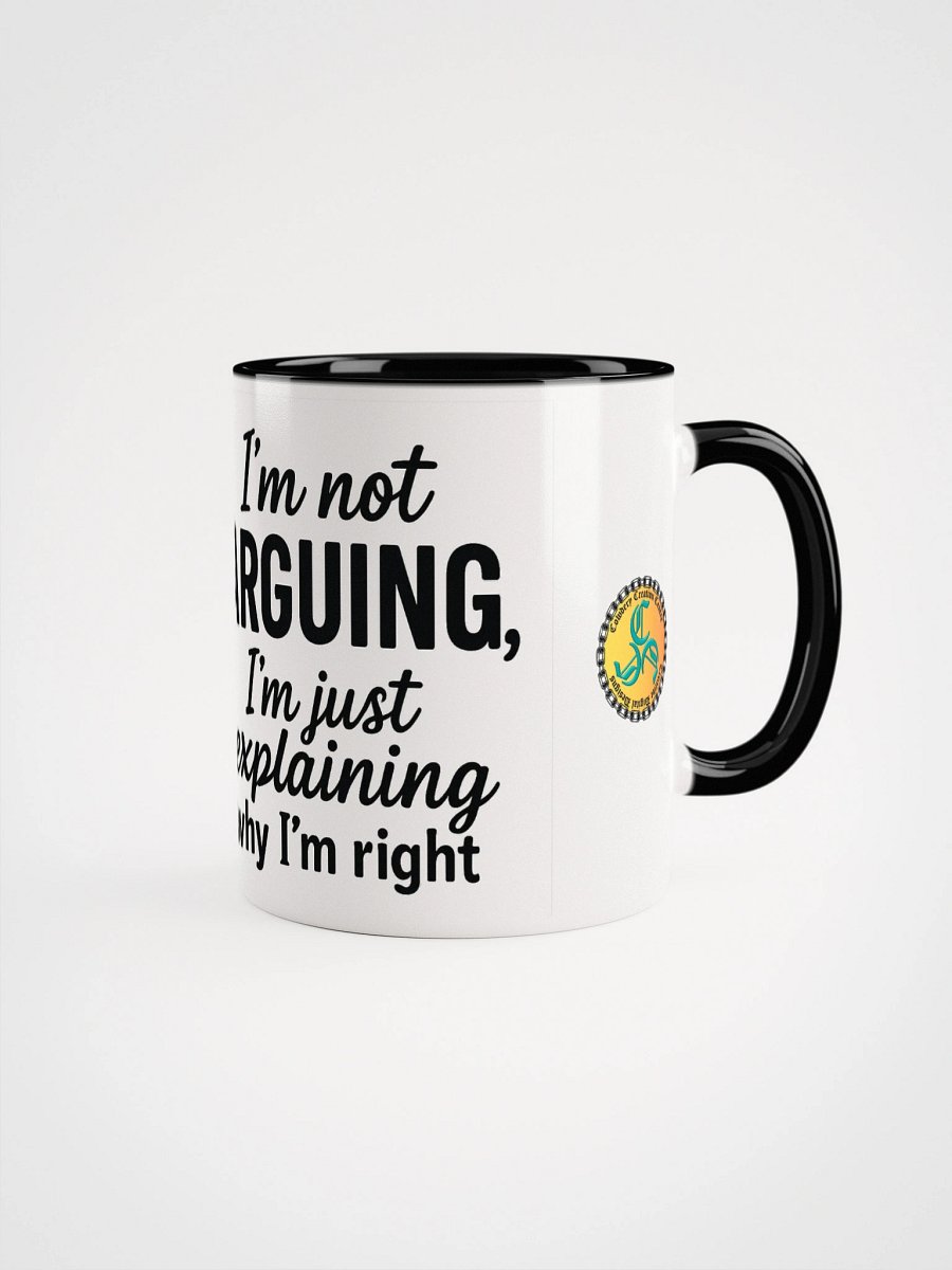 I'm Not Arguing (Male) 2-Tone Ceramic Mug product image (1)