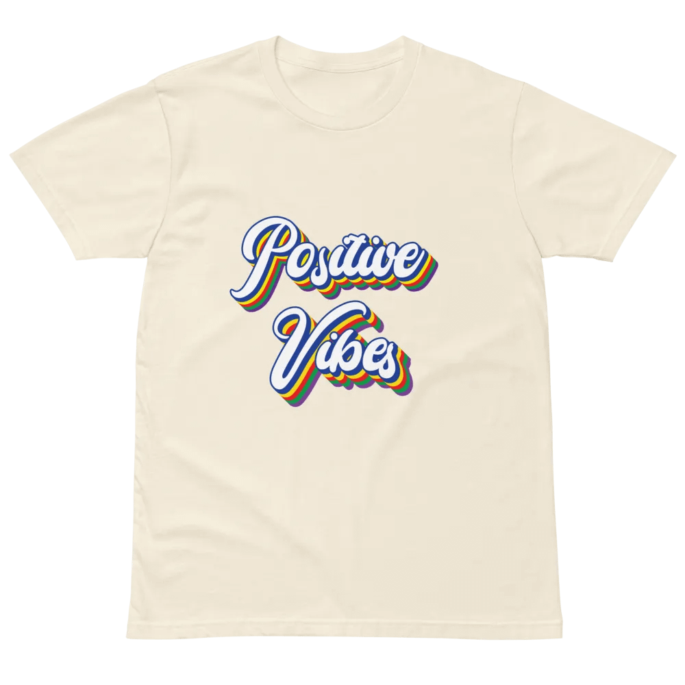 Positive Vibes Typography T-shirt product image (2)