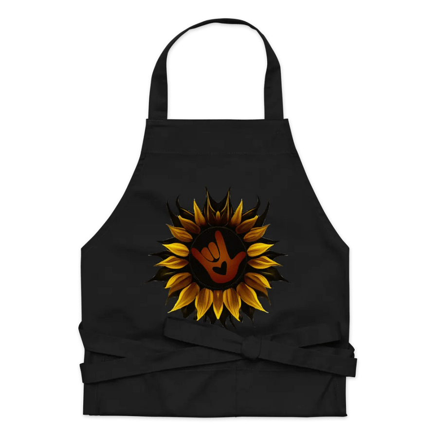 ASL Love Sunflower Organic Apron product image (7)