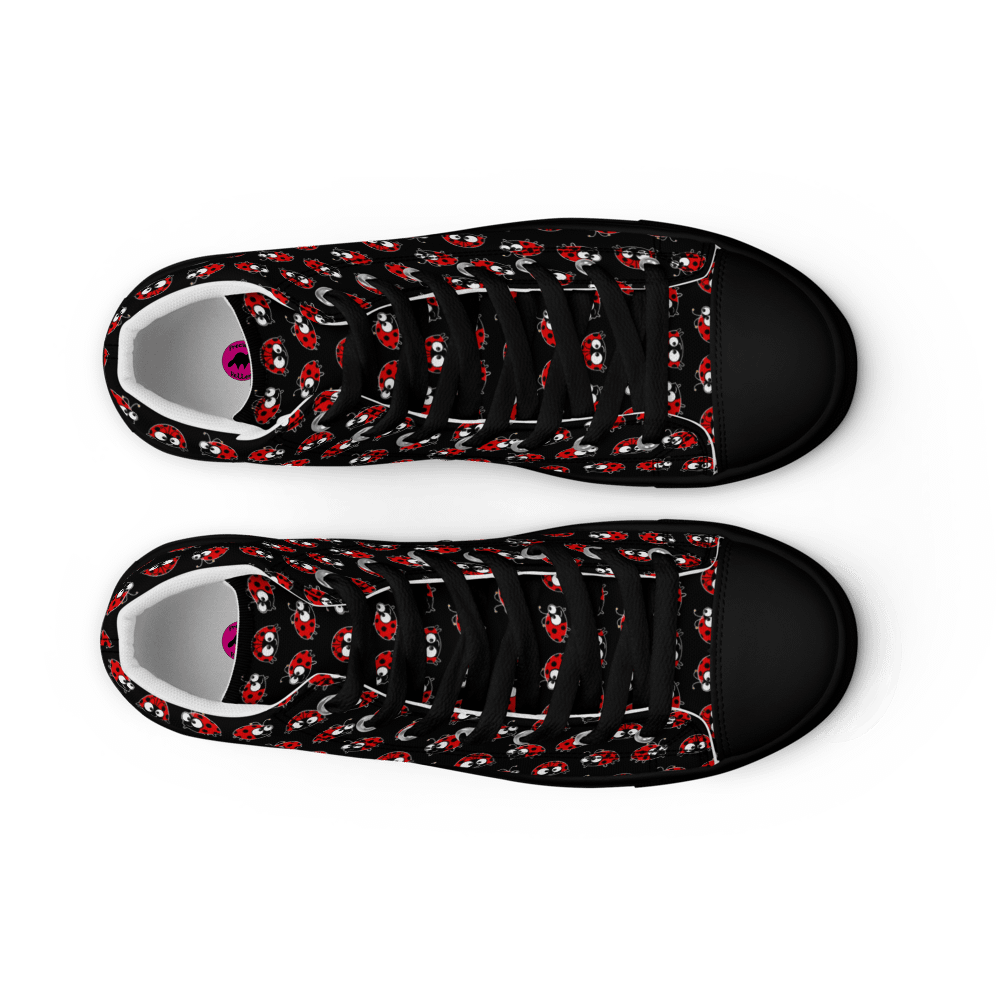 KittyPat's Ladybug Black High Tops product image (9)