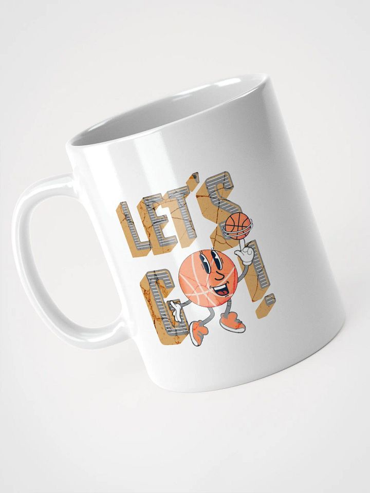 Lets Go Basketball Mascot Spinning Cartoon Mug product image (2)