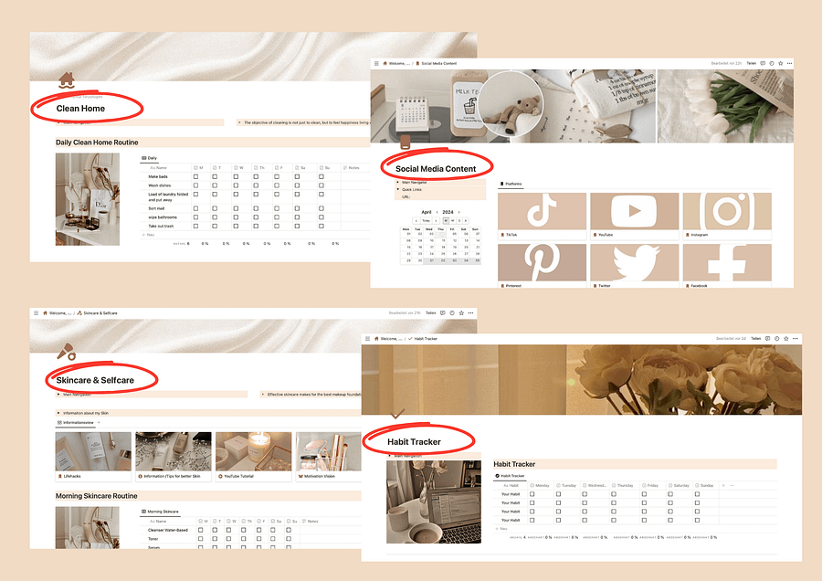 Weekly Notion Ultimate Financial Planner, Financial Deadline Daily Planner product image (3)