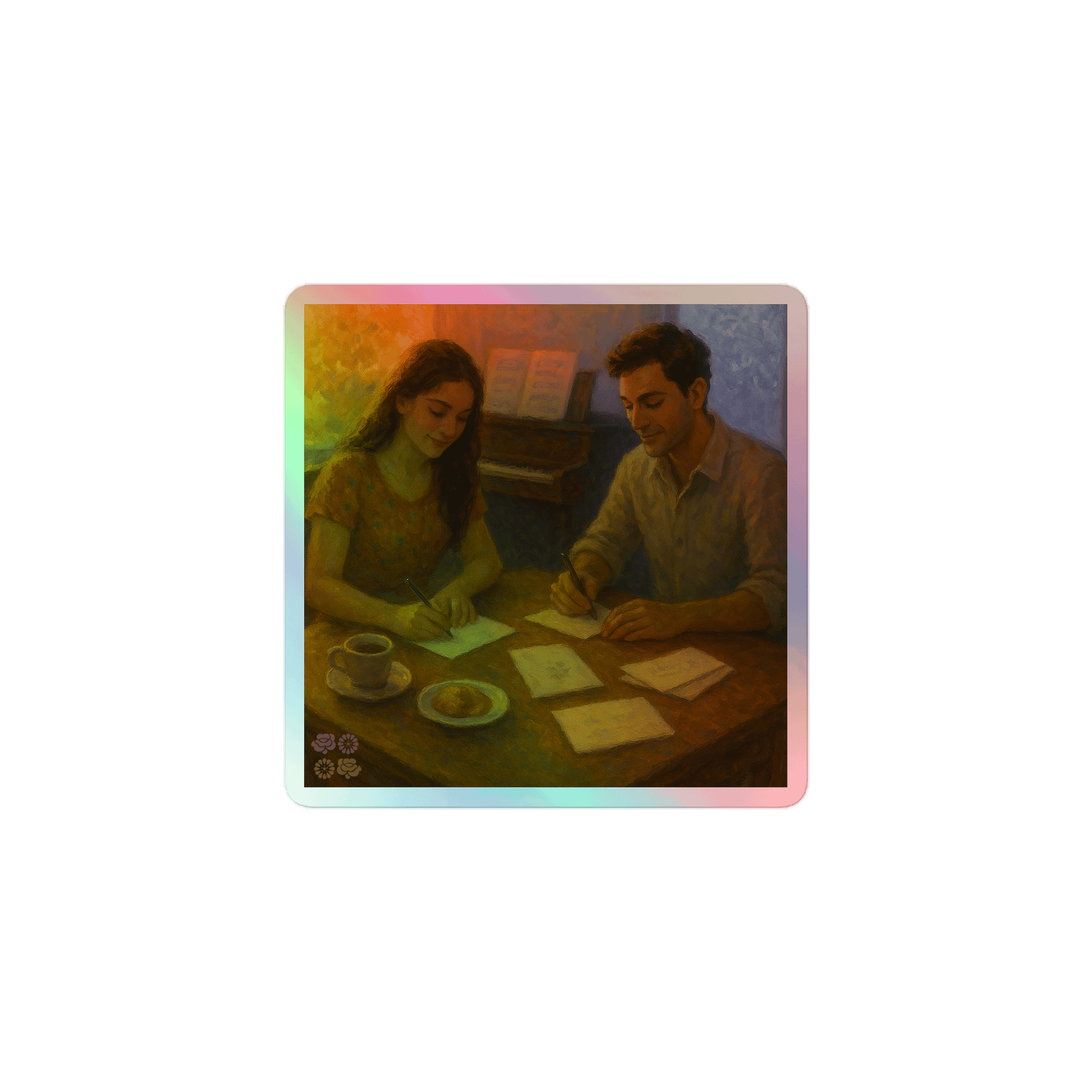 Track 15 – Tarjetas del Solsticio | Holographic Sticker product image (1)