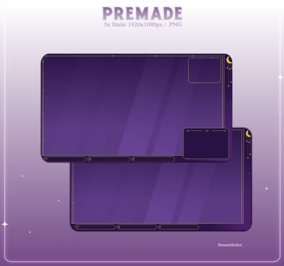 Tarot Card Stream Overlay Pack, Cosy Tarot Overlay Pack, Witch Stream Overlay Pack, Witch Animated Overlay Pack, Starting Soon, Offline, Brb product image (4)