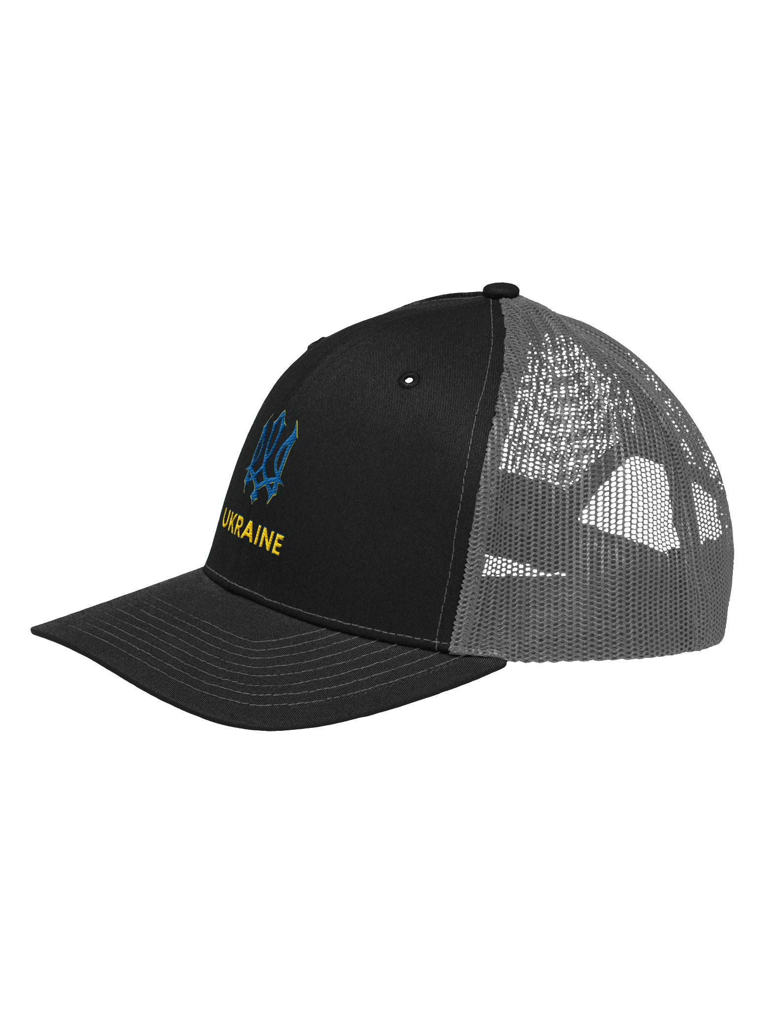 Ukraine Trident Blue Yellow Ukrainian Coat Arms Official Symbol | Richardson Trucker Hat | Embroidered product image (10)