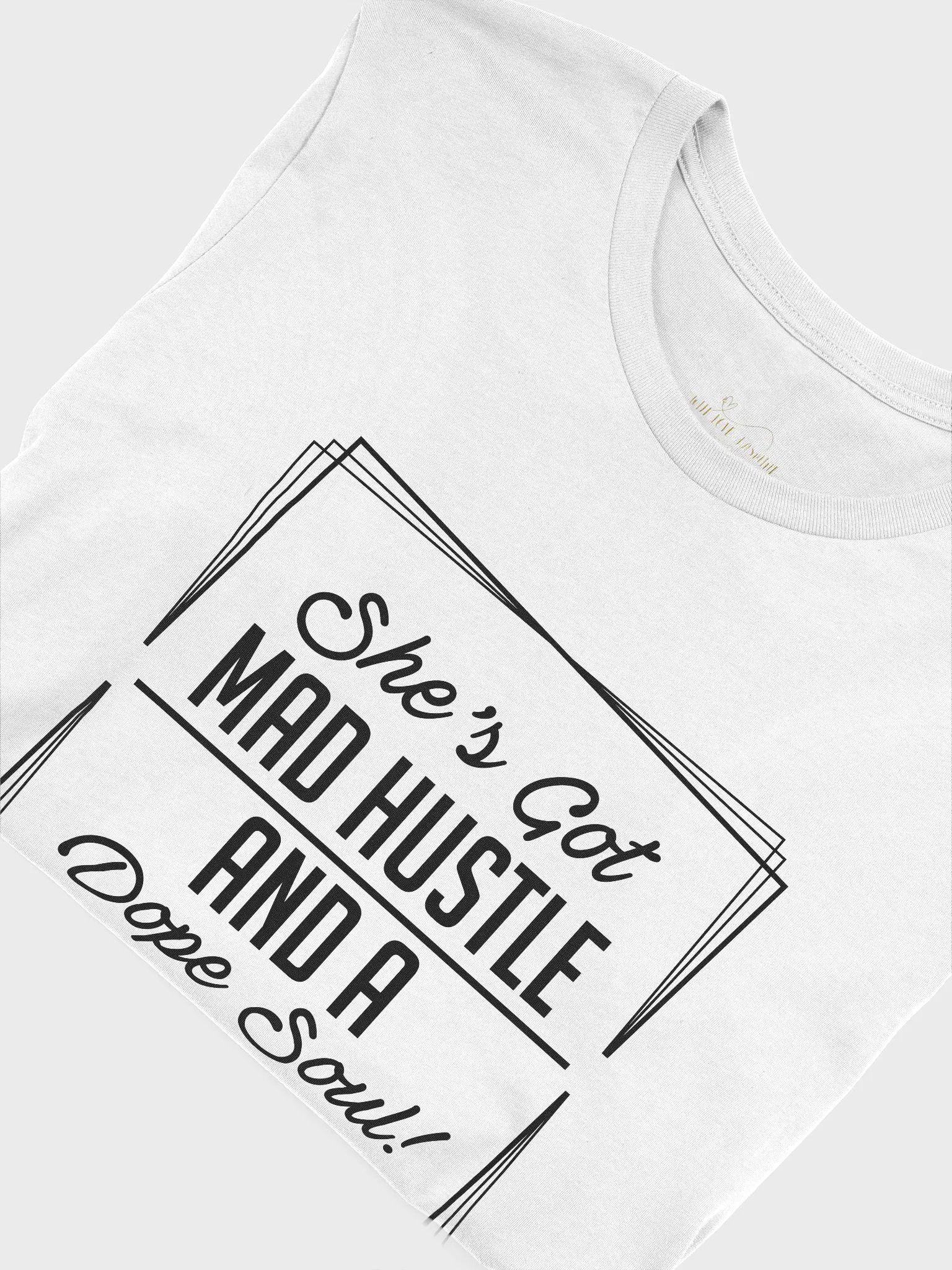 SHE'S GOT MAD HUSTLE AND A DOPE SOUL! T-SHIRT & DAILY AFFIRMATIONS JOURNAL BUNDLE product image (5)