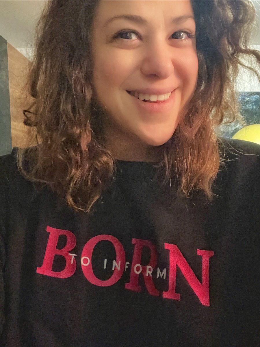 Born to Inform Embroidered Sweatshirt product image (3)