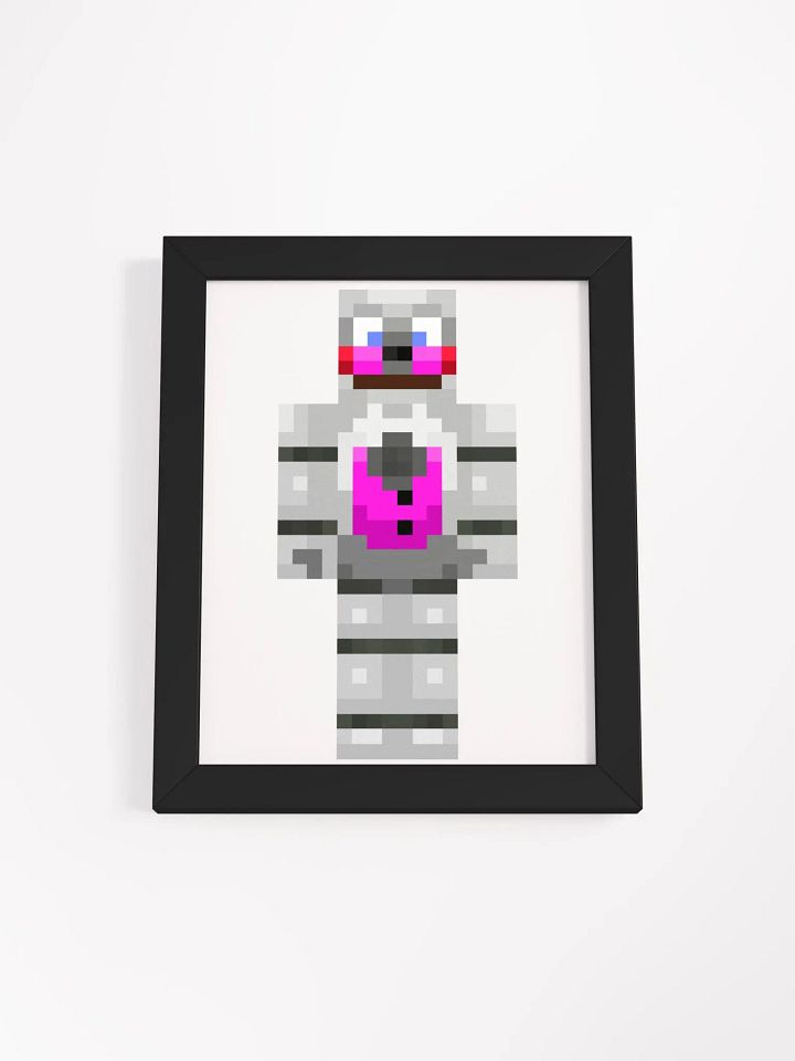 Funtime3Freddy3 Minecraft Skin Portrait Framed High-Quality Matte Poster product image (1)