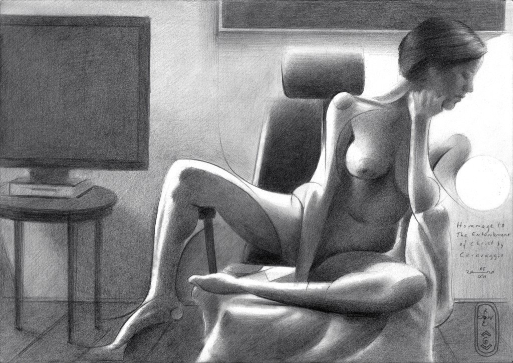 Hommage to the Entombment of Christ by Caravaggio – 05-12-20 product image (1)