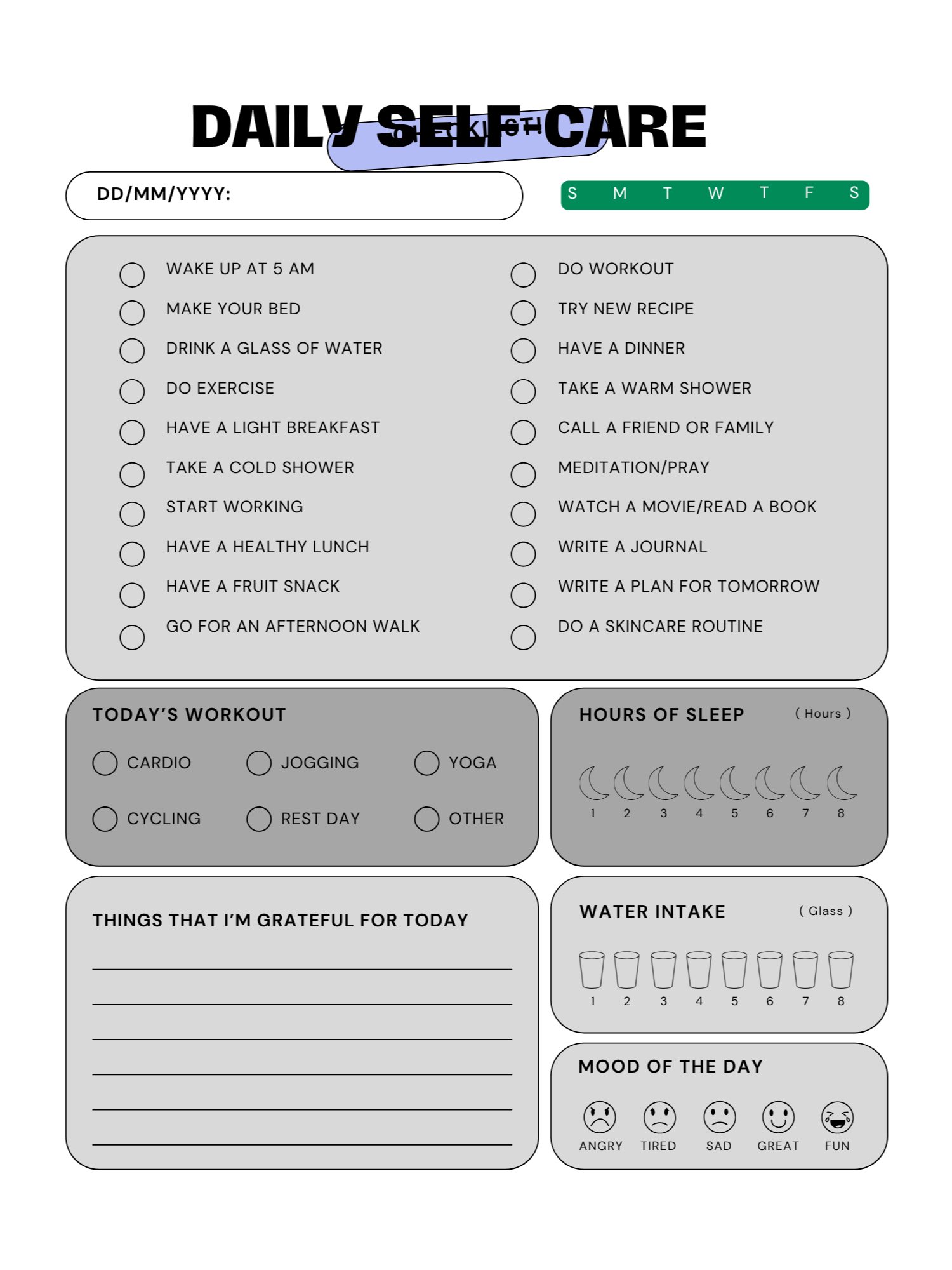 “The Ultimate Self-Care Bucket Logbook: Track Your Daily Wellness Goals, Habits, and Personal Growth” product image (1)