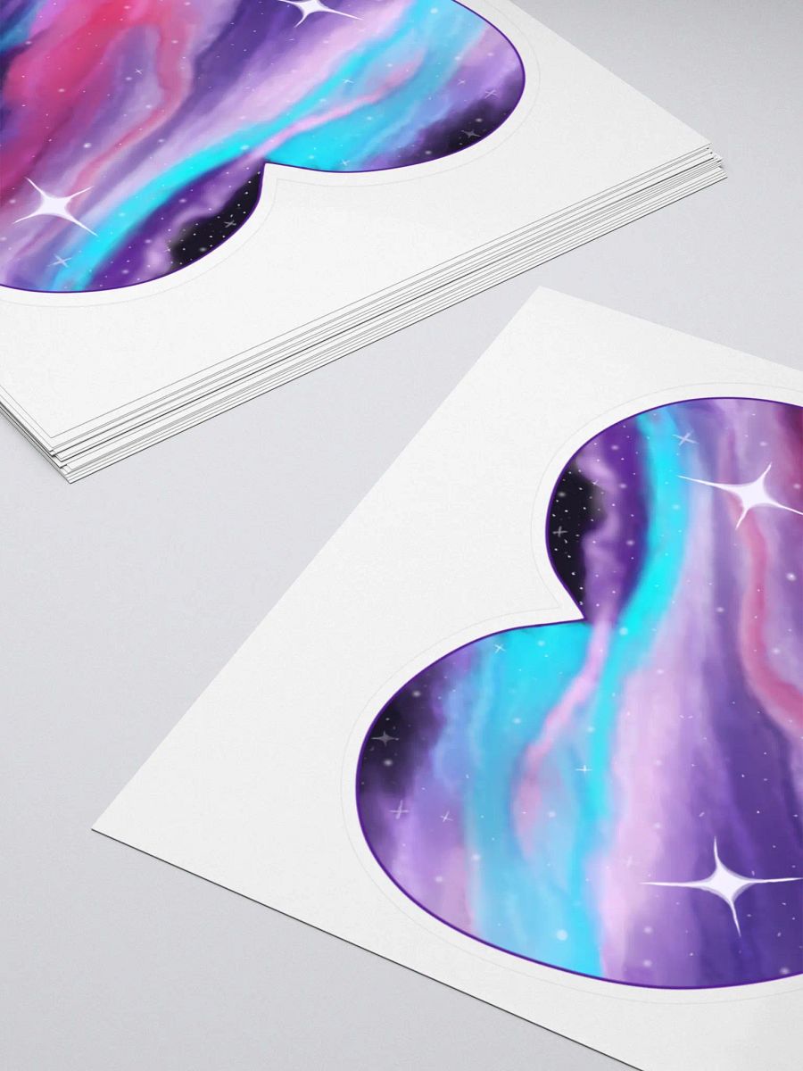SilverGemini - Galaxy Love Heart Sticker product image (4)