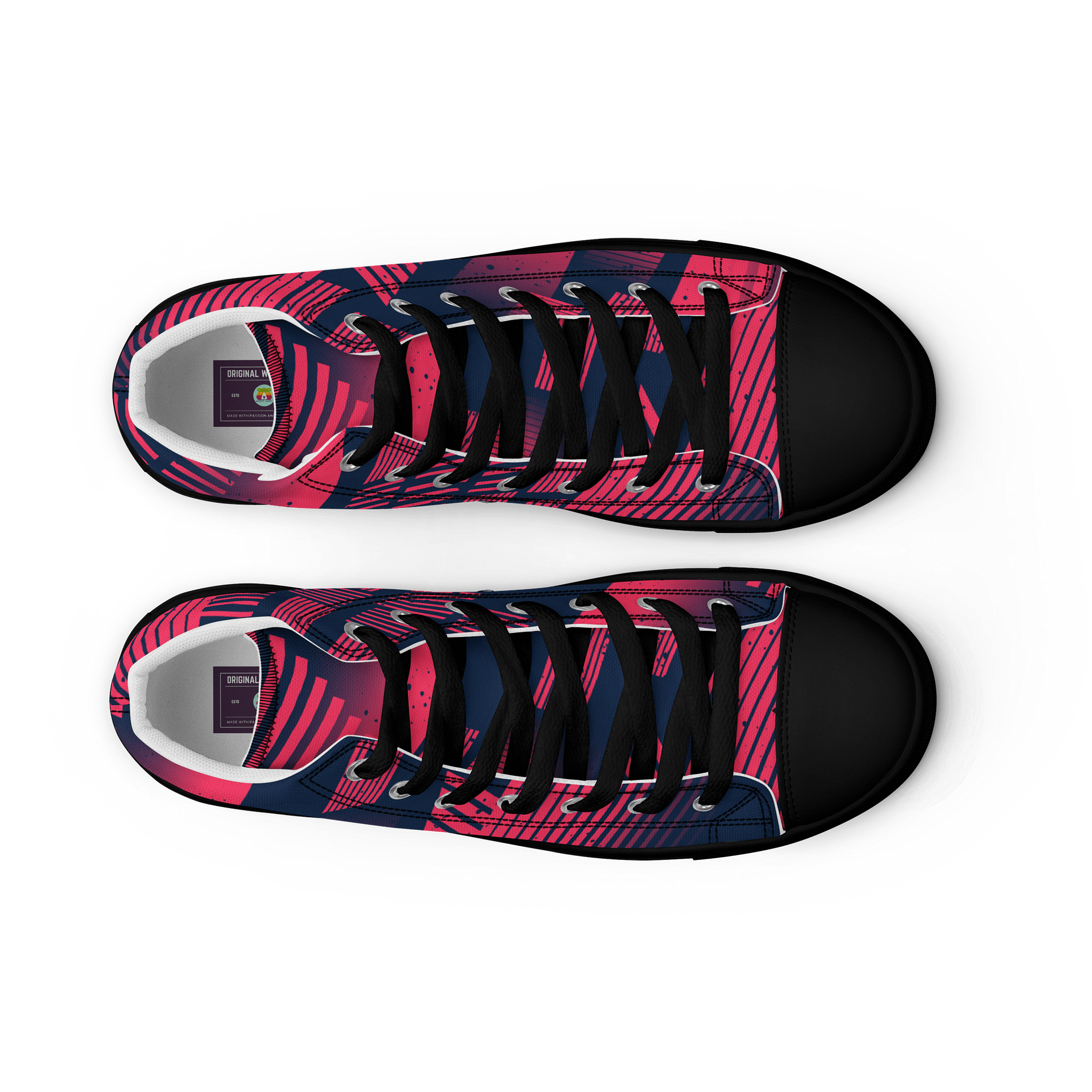 Red Stripes | Women's High Top Sneaker product image (10)