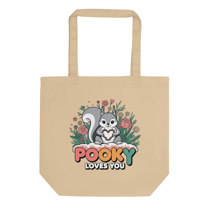 Pooky's Love Tote: Eco-Friendly Squirrel Tote Bag product image (1)