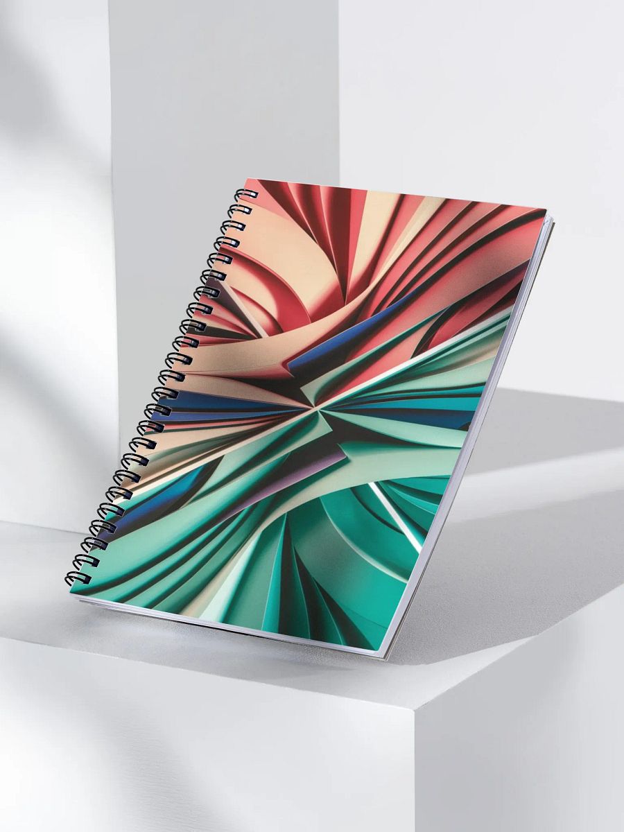 Vibrant Abstract Design Wire-Bound Dotted Page Notebook by TDS Music product image (3)