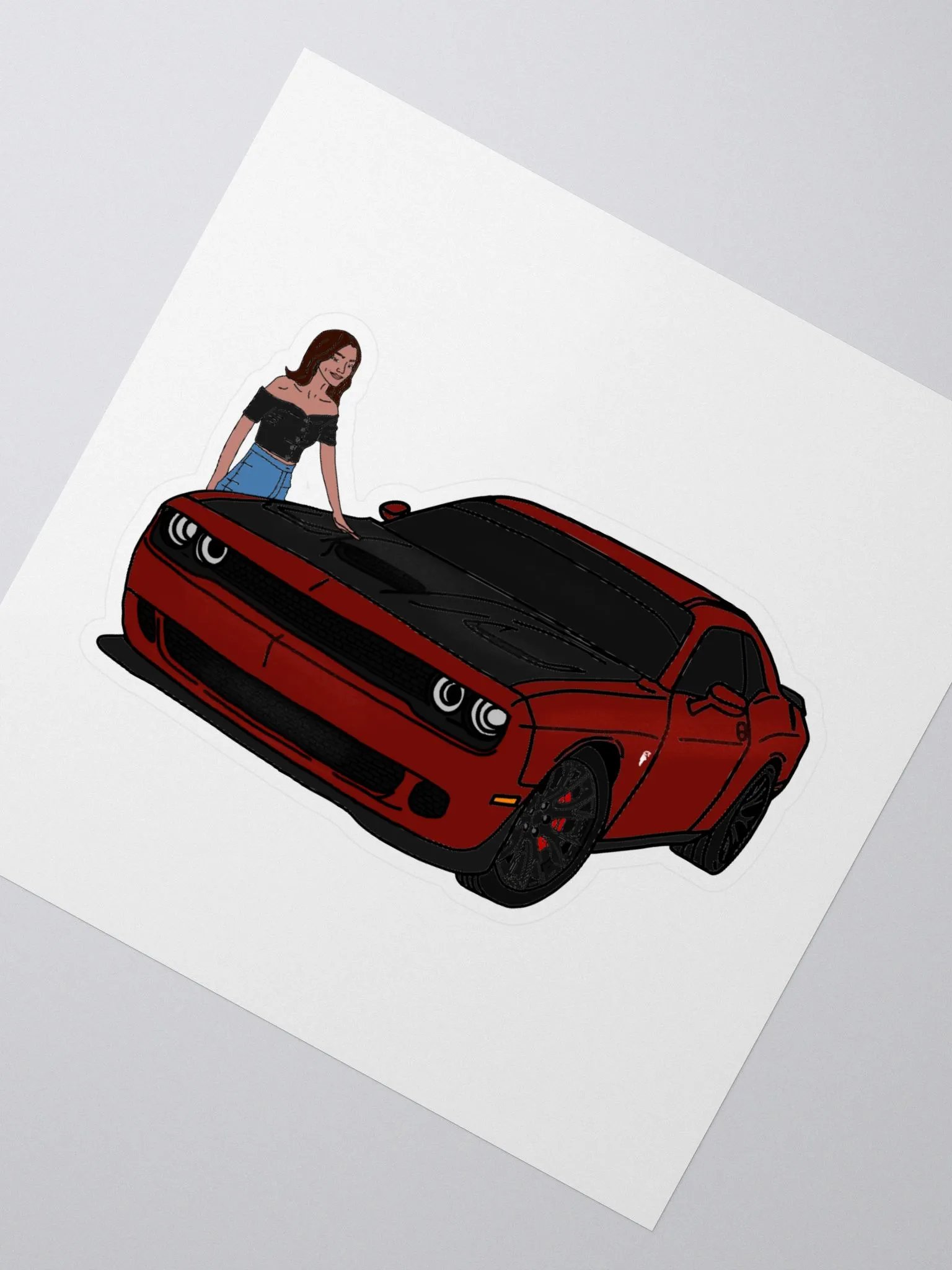 Ashley w/ Hellcat Sticker product image (2)