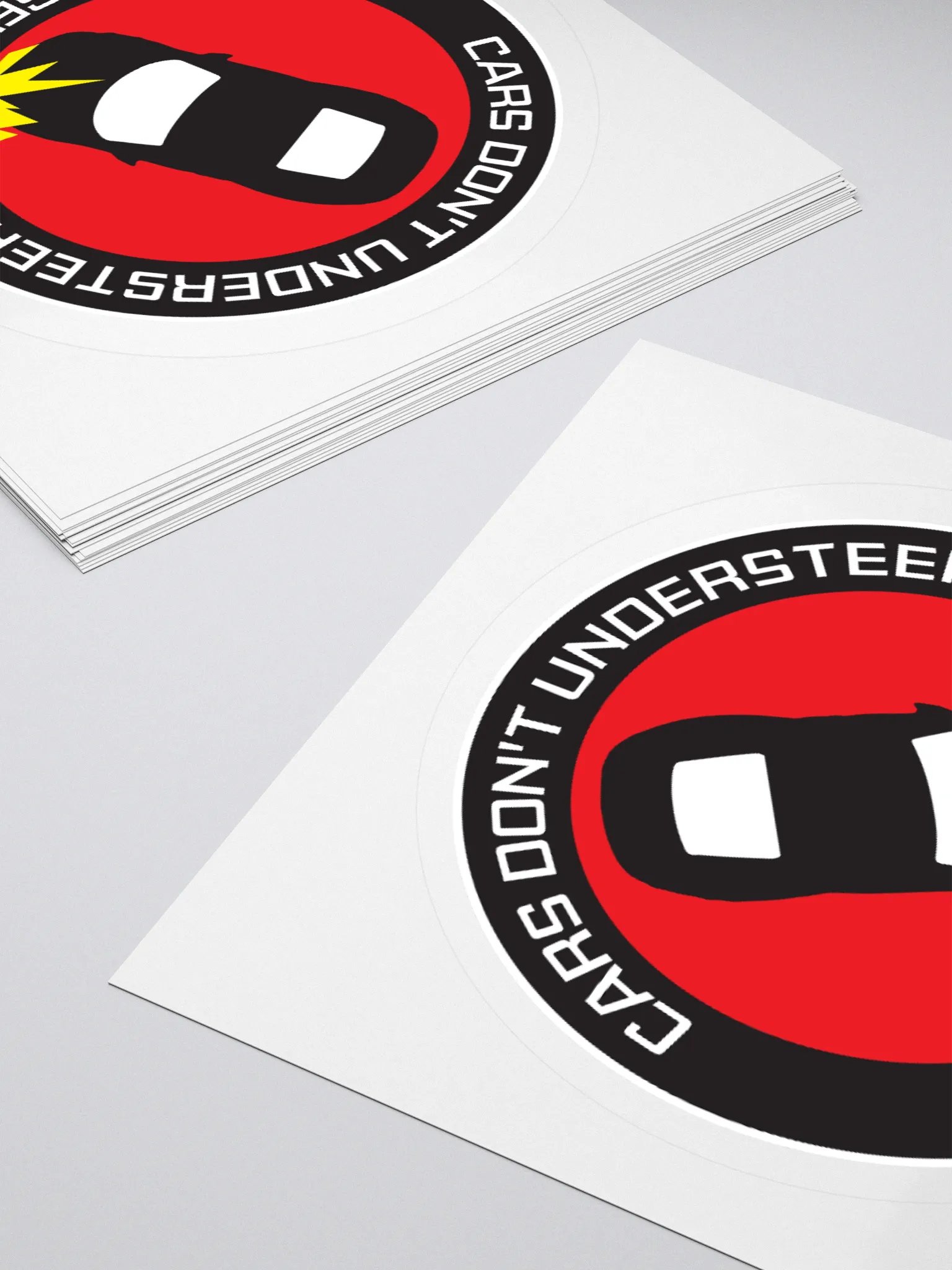 CARS DON'T UNDERSTEER BY THEMSELVES STICKER product image (12)