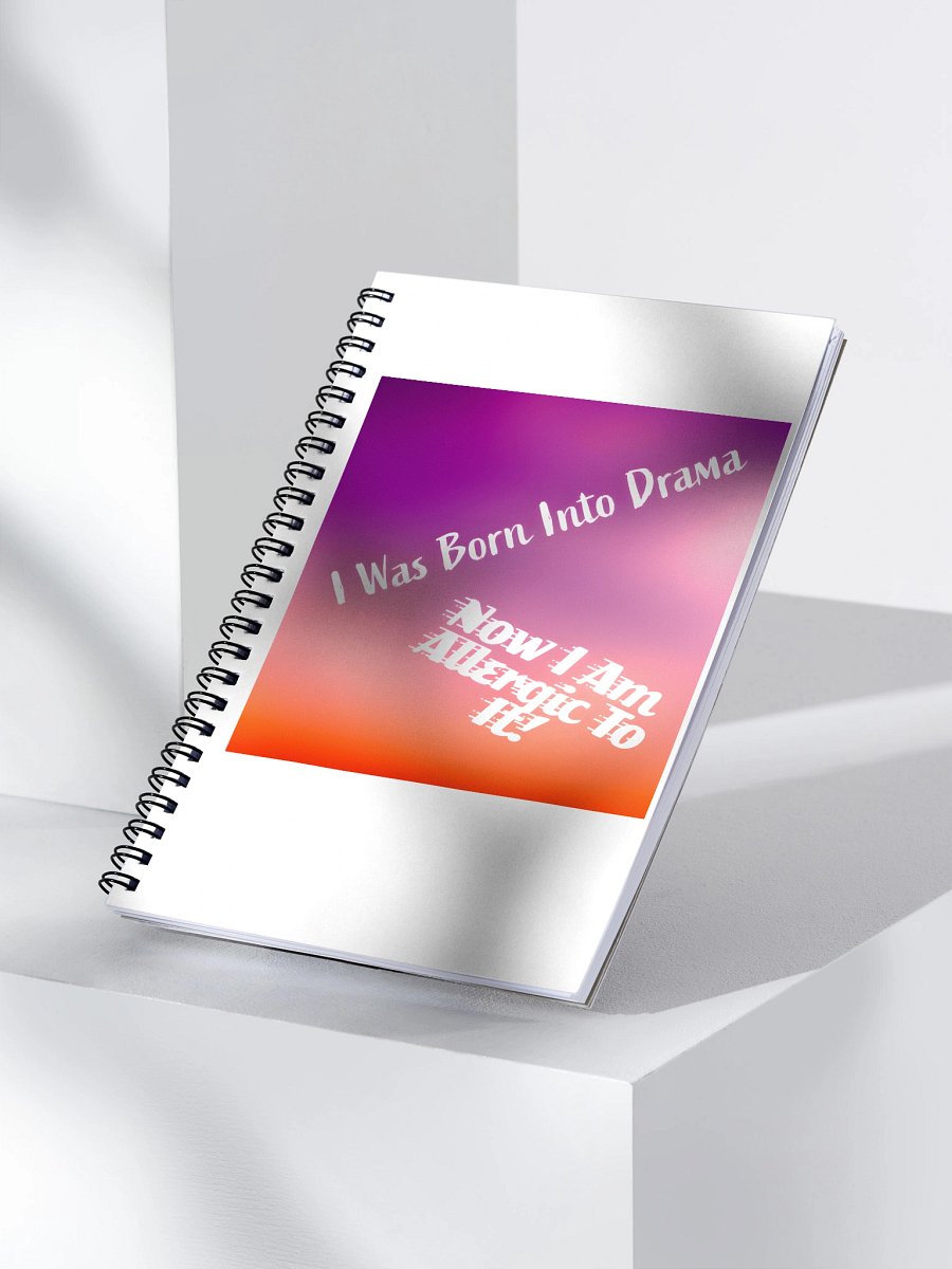 Drama Allergy Spiral Notebook product image (3)