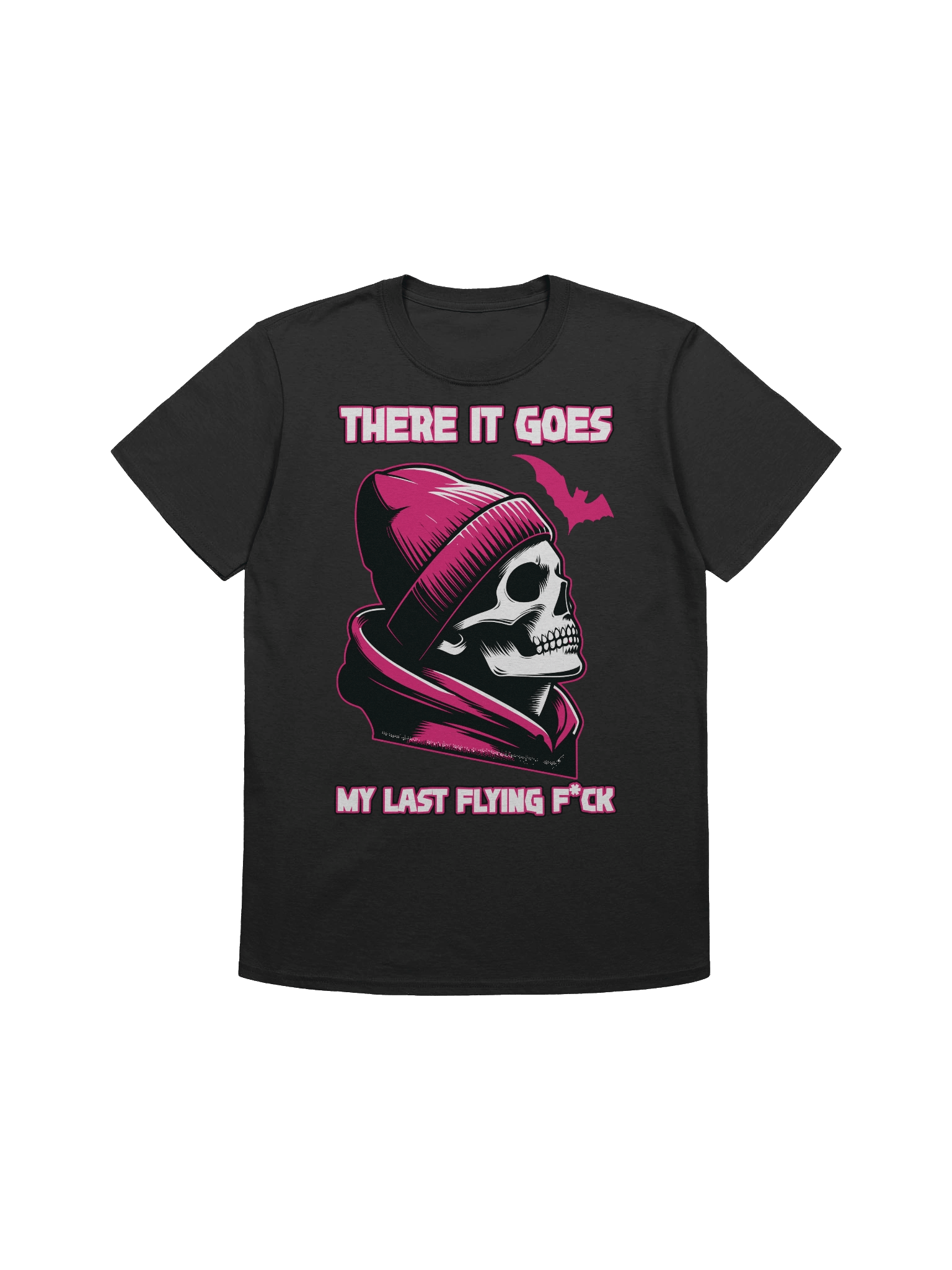 Meme – Last Flying F*ck – Skull Beanie – Gildan Softstyle T-Shirt product image (1)