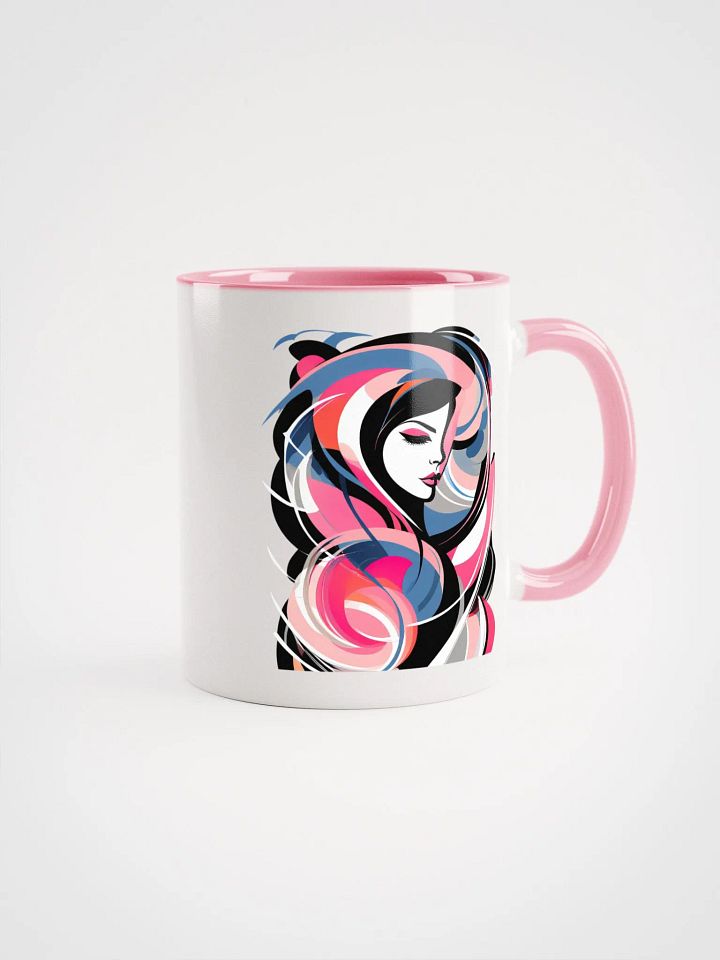 Serenity - Abstract Art - Ceramic Mug with Color Inside product image (1)