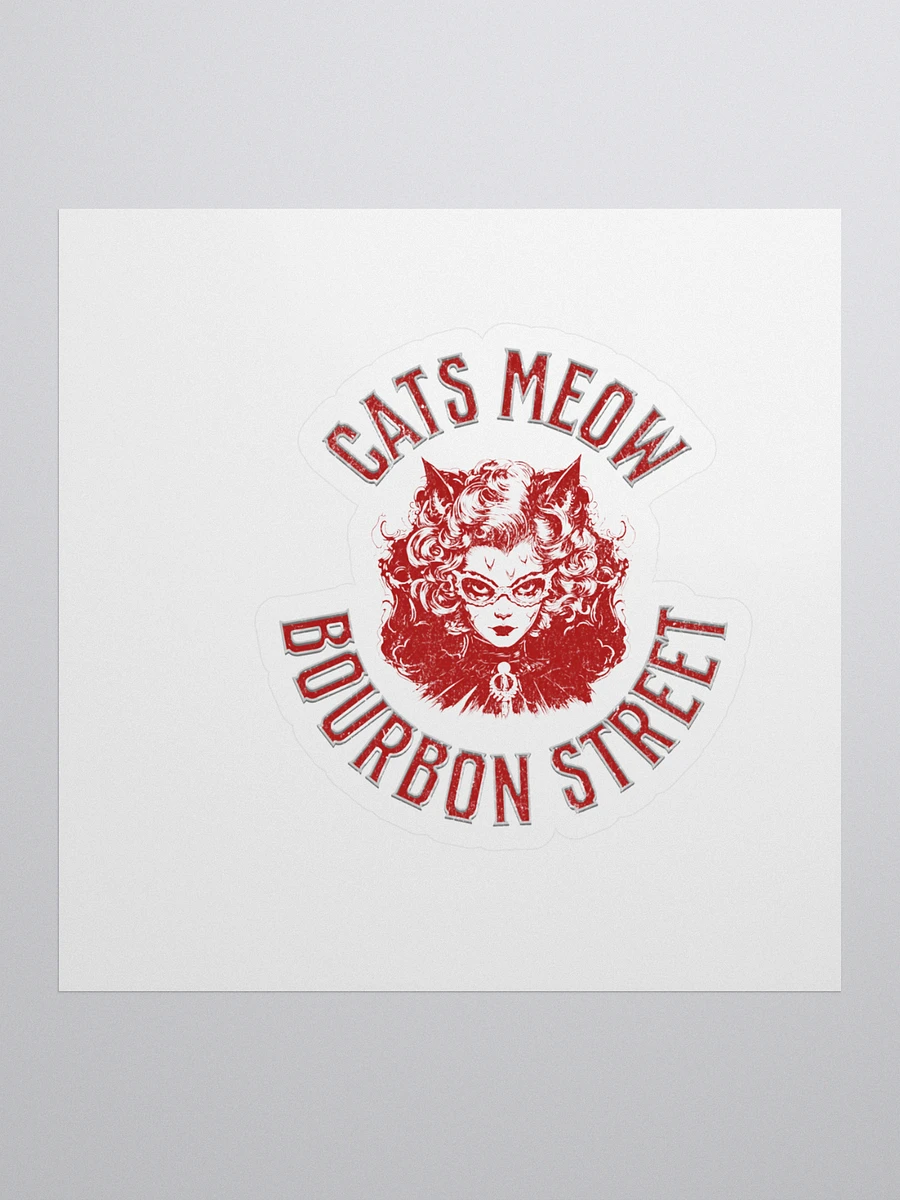 Cat's Meow Bourbon St, New Orleans - Kiss Cut Stickers product image (1)