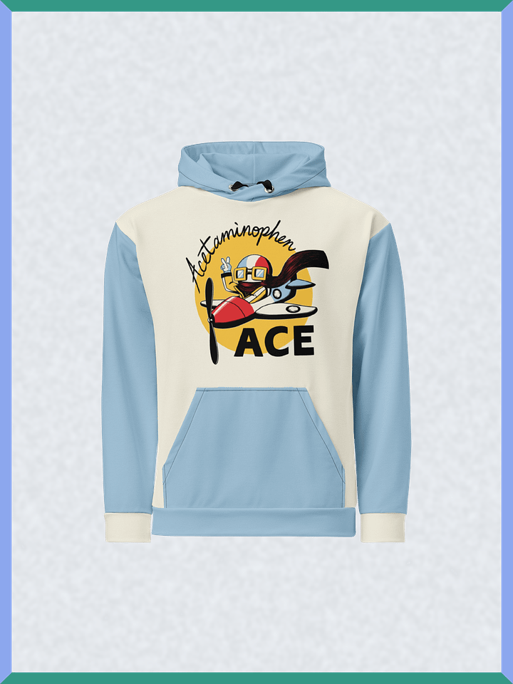 Acetaminophen Ace - Blue-Sleeved Pullover Hoodie product image (1)